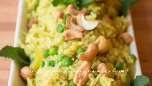 Video thumbnail for Spicy Cashew Rice