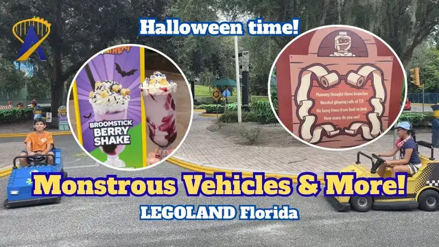 Video thumbnail for LEGOLAND Florida Monstruous Vehicles & Halloween Fun!