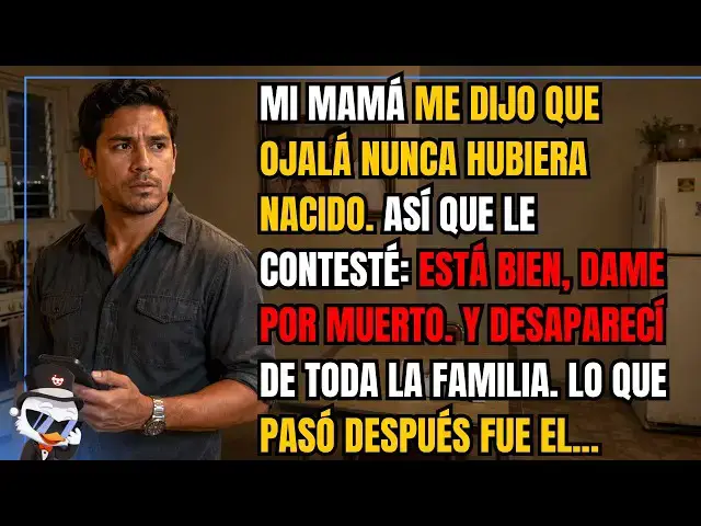 Video thumbnail for Mi mamá me dijo que ojalá nunca hubiera nacido. Así que le contesté: está bien, dame por muerto...