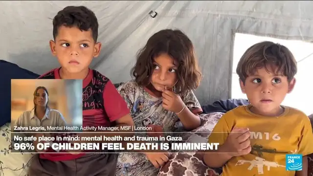 'Video thumbnail for MSF: Children in Gaza facing displacement, starvation and death require 'much wider nexus of needs''