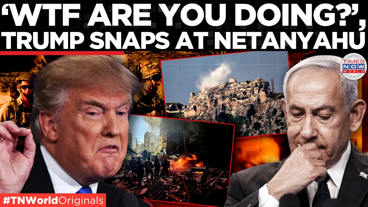 Video thumbnail for TRUMP, BIBI RIFT: ‘I am saving your a**’, TRUMP & Bibi Heated Conversation Leaked! | Times Now World