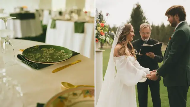 'Video thumbnail for Bride Thrifts Entire Wedding With 100s Of Finds'