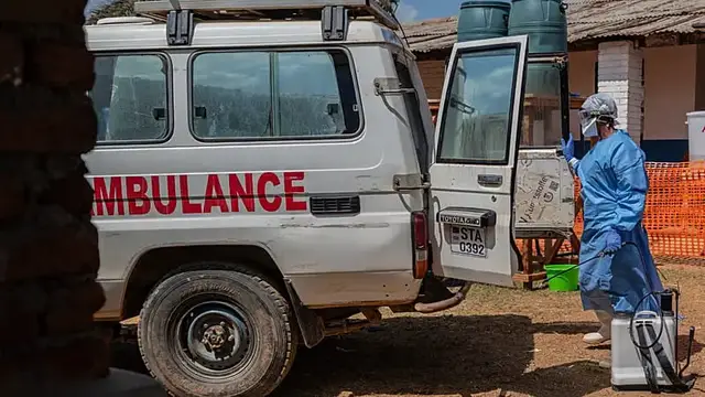 Video thumbnail for WHO says attacks on ambulances affecting DRC Ebola response