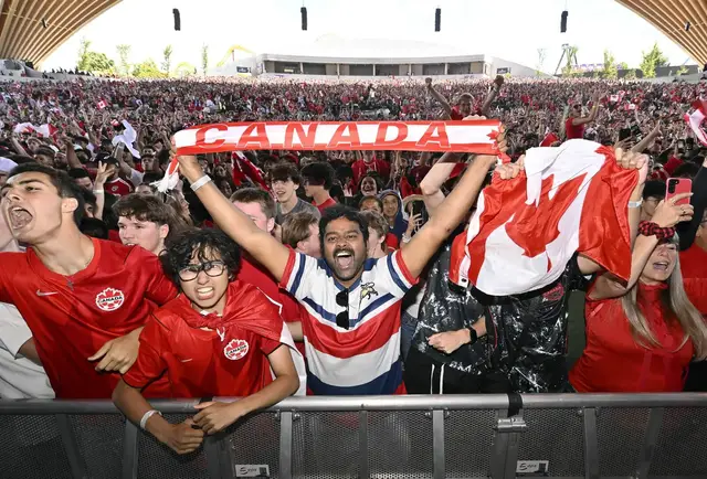 Video thumbnail for Late goal gives Canada first-ever World Cup knockout stage win