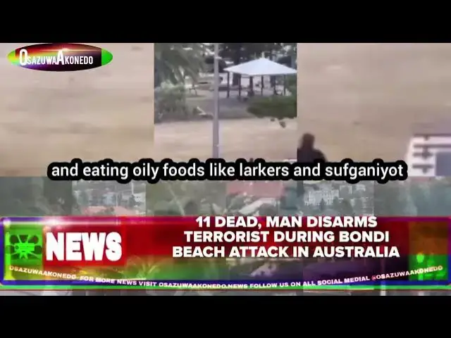 Video thumbnail for 11 Dead, Man Disarms Terrorist During Bondi Beach Attack In Australia