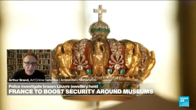 'Video thumbnail for Louvre heist gang 'are professional thieves', may be tracked down via DNA, art crime detective says'