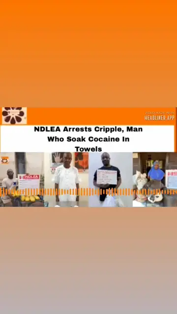 Video thumbnail for NDLEA Arrests Cripple, Man Who Soak Cocaine In Towels ~ OsazuwaAkonedo