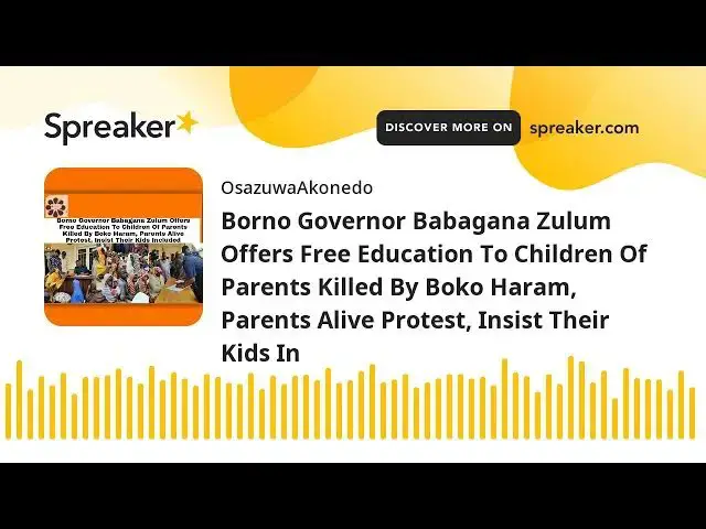 Video thumbnail for Borno Governor Babagana Zulum Offers Free Education To Children Of Parents Killed By Boko Haram, Par