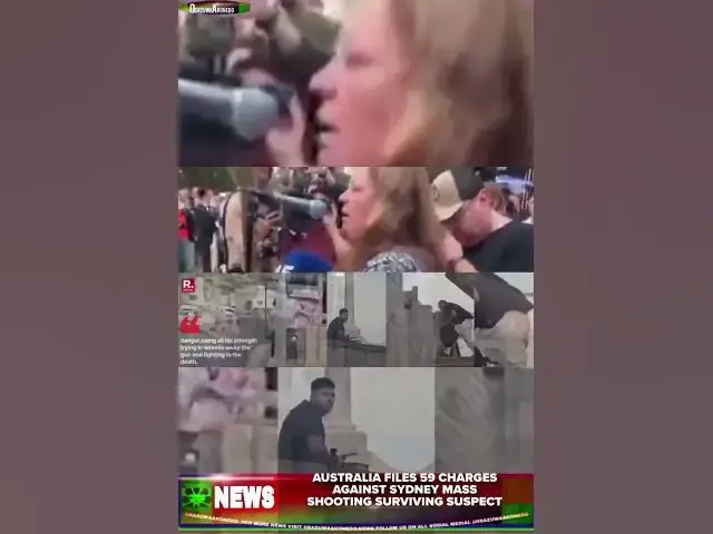 Video thumbnail for Australia Files 59 Charges Against Sydney Mass Shooting Surviving Suspect