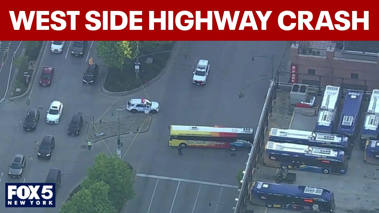 Video thumbnail for NYC traffic: Parts of the West Side Highway closed
