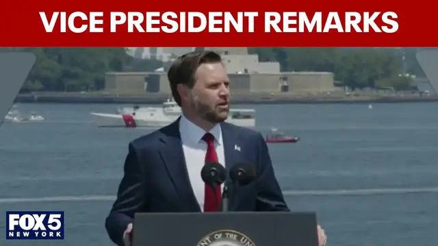 Video thumbnail for FULL: Vance speaks during Parade of Ships, America250 celebration