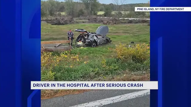 Video thumbnail for Driver seriously injured in Orange County crash