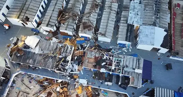 Video thumbnail for Tornado tears through Atlantic Beach landmark