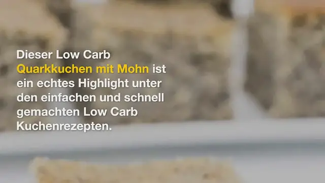 Video thumbnail for LOW CARB QUARKKUCHEN MIT MOHN