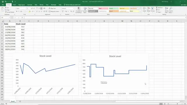 'Video thumbnail for Create a Step Chart in Excel - Quick and Easy'