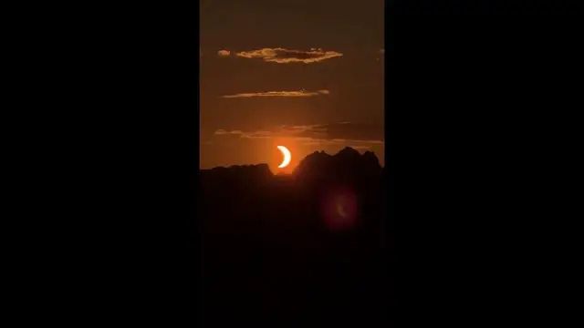 Video thumbnail for Solar Eclipse Seen From Alpe D'Huez, France.