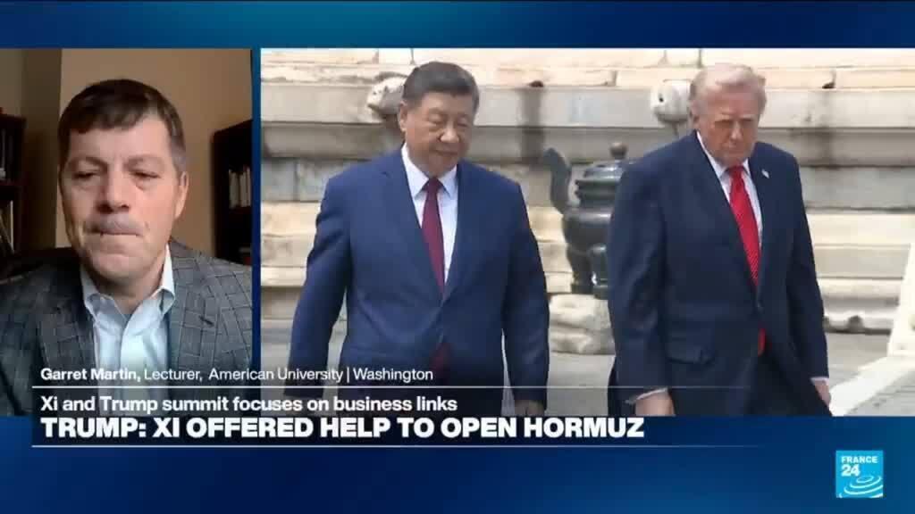 Video thumbnail for 'A desire to lower the temperature on both sides', expert says as Trump meets Xi