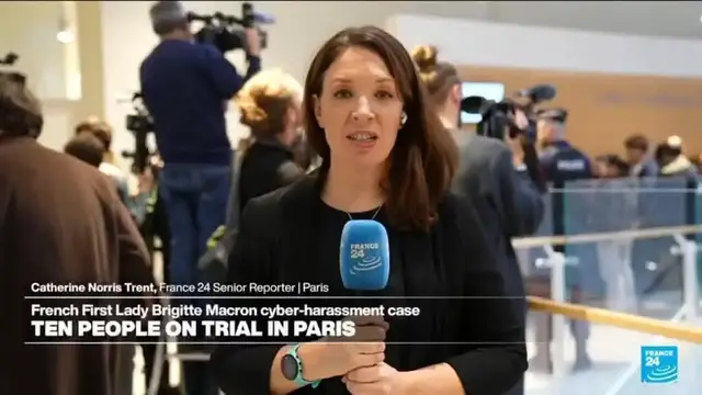 'Video thumbnail for France: Ten on trial for spreading malicious rumours about First Lady Brigitte Macron'
