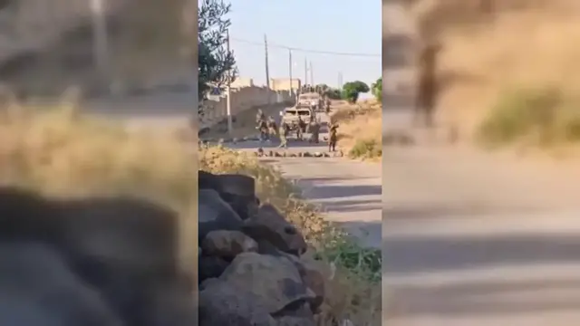 Video thumbnail for Syria: Syrians Confront Incursion Of Israeli Forces.