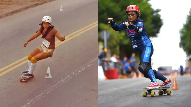 'Video thumbnail for Oldest competitive skateboarder - Judi Oyama at 64 years and 326 days old'