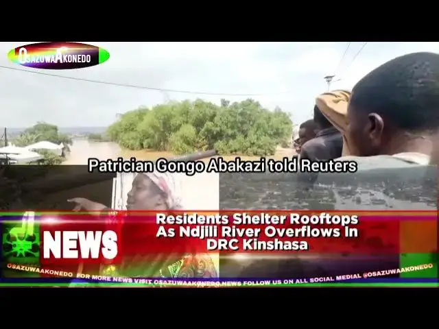 Video thumbnail for Residents Shelter Rooftops As Ndjili River Overflows In DRC Kinshasa