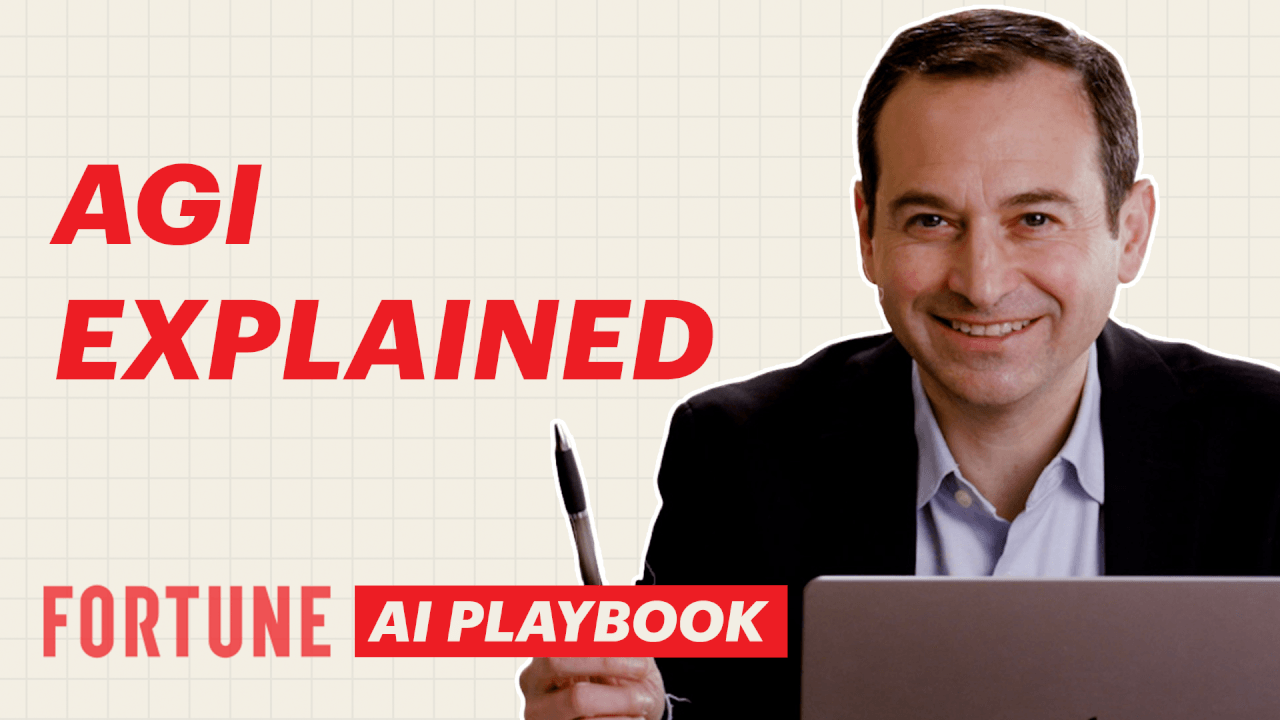 Video thumbnail for What is AGI, really? The AI milestone no one can define | Fortune AI Playbook
