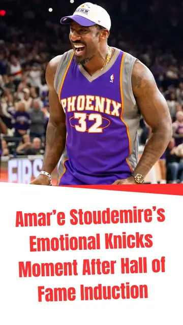 Video thumbnail for Amar’e Stoudemire’s Emotional Knicks Moment After Hall of Fame Induction