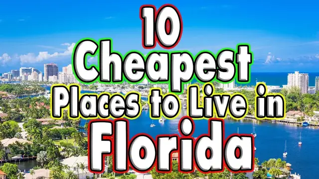 'Video thumbnail for 10 Cheapest Places in Florida to Live Buy a Home. (nice places)'