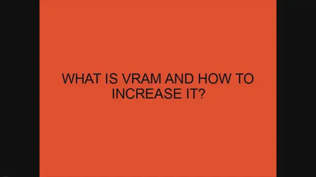 'Video thumbnail for What is VRAM and how to increase it?'
