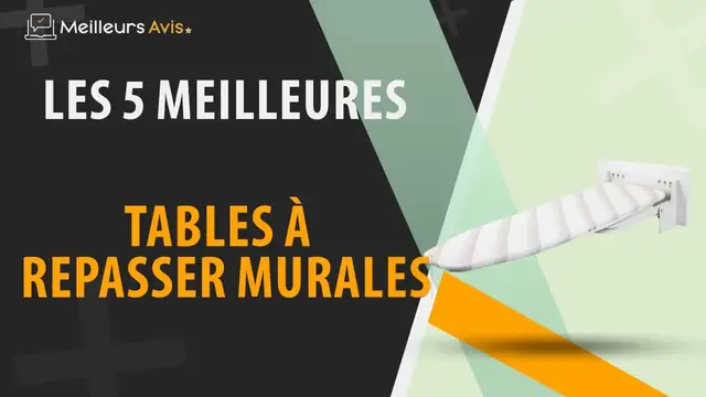 Video thumbnail for ⭐️ MEILLEURE TABLE À REPASSER MURALE - Comparatif 2023