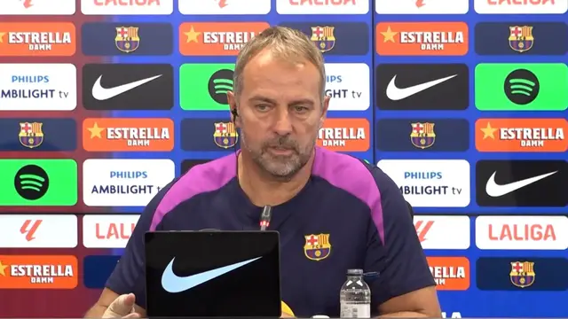 'Video thumbnail for 'I am not happy' - Flick on Barca's struggle to register new recruits'
