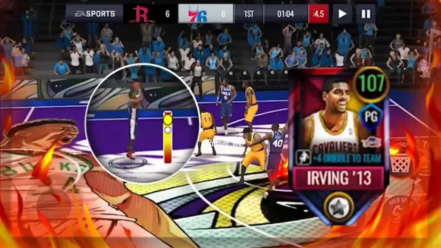 'Video thumbnail for knyt: 107 ovr kyrie irving dominates nba live mobile 20 gameplay!'