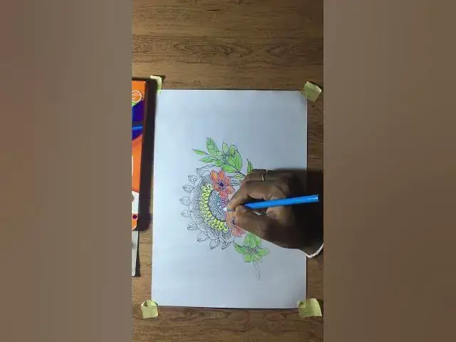 Video thumbnail for How to draw a roses - Pencil sketch - Flowers drawing - Art video #shorts