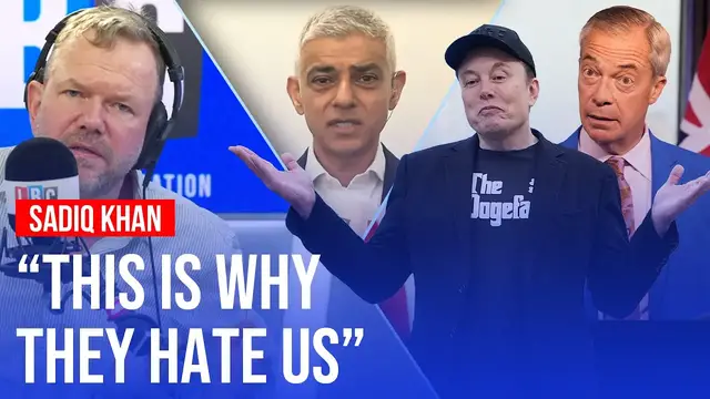 Video thumbnail for 'It's unpatriotic to slag off our capital' | Sadiq Khan defends London