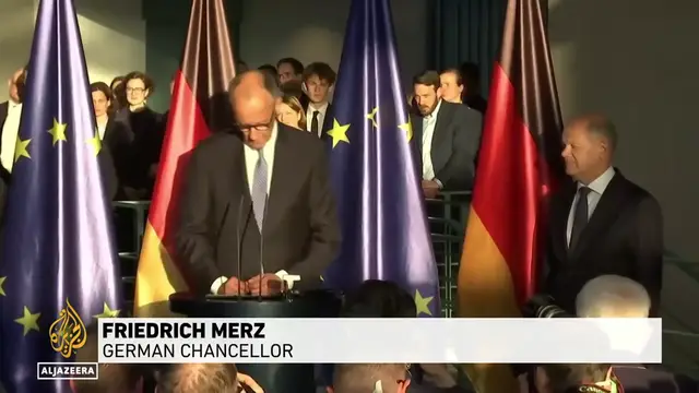 Video thumbnail for Germany elects new Chancellor, Friedrich Merz faces uphill task