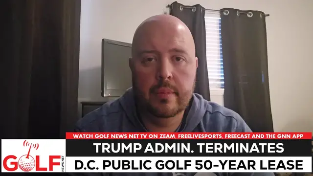Video thumbnail for Trump administration terminates 50-year lease for DC public golf operator