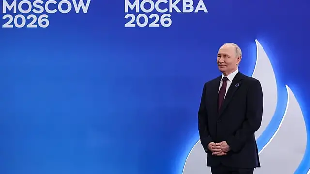 Video thumbnail for Russia's President Putin hosts counterparts from Mozambique, Libya and Equatorial Guinea