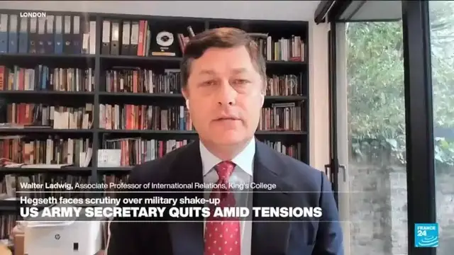 Video thumbnail for US Army Secretary Dan Driscoll quits: "What we've seen is almost a factional clash"