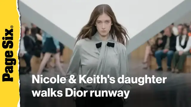 'Video thumbnail for Sunday Rose walks the Dior runway after parents Nicole Kidman and Keith Urban split'