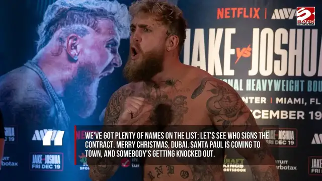 Video thumbnail for Jake Paul set for Christmas Eve fight in Dubai