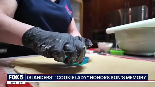 Video thumbnail for Islanders' 'Cookie Lady' bakes to honor son's memory