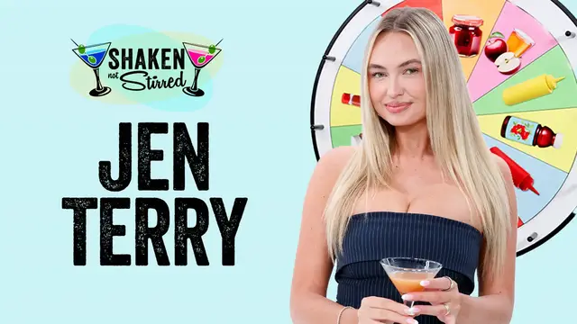 Video thumbnail for Jen Terry gets quizzed on Love Island USA, Gal, Caleb, Taylor Swift, Off Campus | Shaken Not Stirred