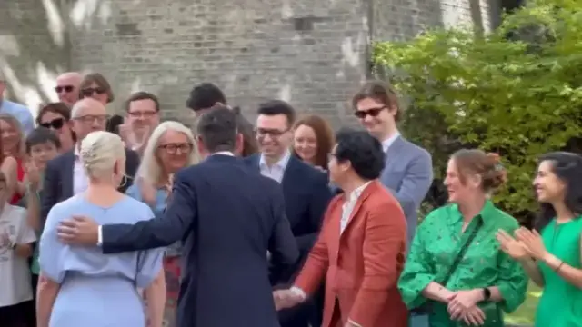 Video thumbnail for US: Andy Burnham arrives at Downing Street as new British premier.