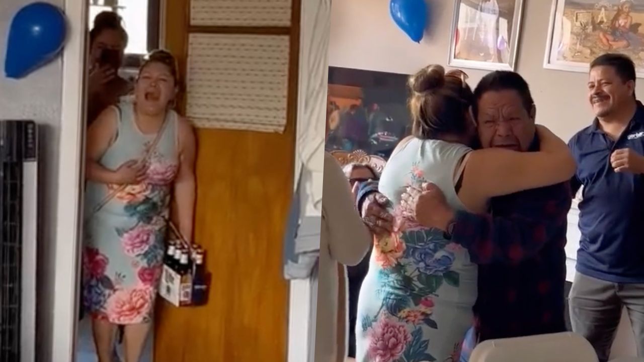 Video thumbnail for Sisters Reunited With Sibling And Dad From Mexico Who They've Not Seen In More Than 25 Years