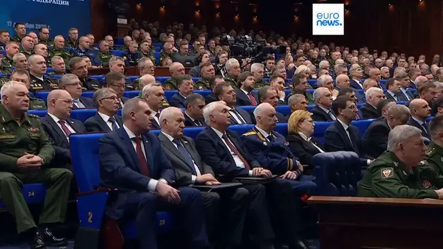 Video thumbnail for ‘European swine wanted to feast on Russia's collapse', Putin says bashing Europe