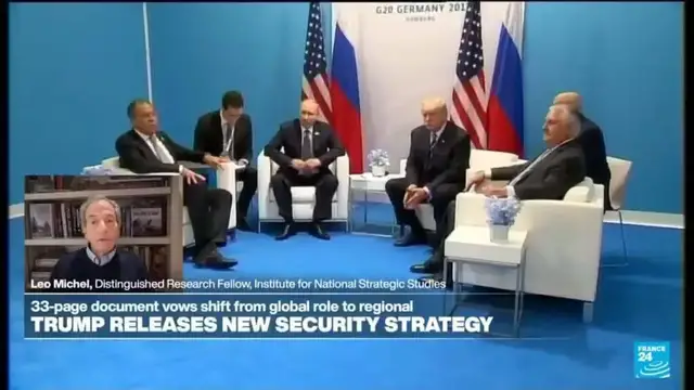 Video thumbnail for Russia hails US security strategy, welcomes pullback from Europe, weakened NATO, subjugated Ukraine