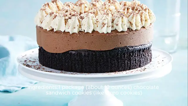 Video thumbnail for 4-Ingredient Chocolate Mousse Cake Recipe
