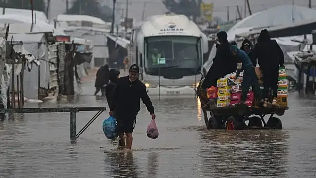 Video thumbnail for Floodwaters devastate Gaza camps amid ongoing humanitarian crisis