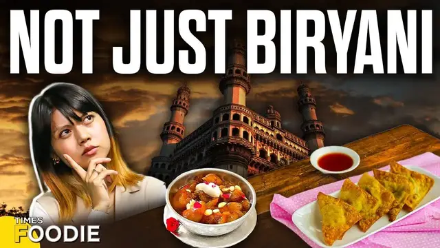 'Video thumbnail for 5 Must-Try Foods in Hyderabad Beyond Biryani | Pathar Ka Gosht | Keema Roti | Lukhmi | The Foodie'