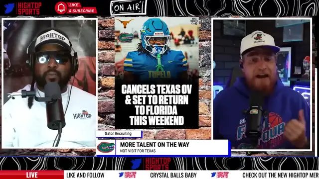 'Video thumbnail for Gators Steer Top Recruit AWAY from Texas, favored to land others'
